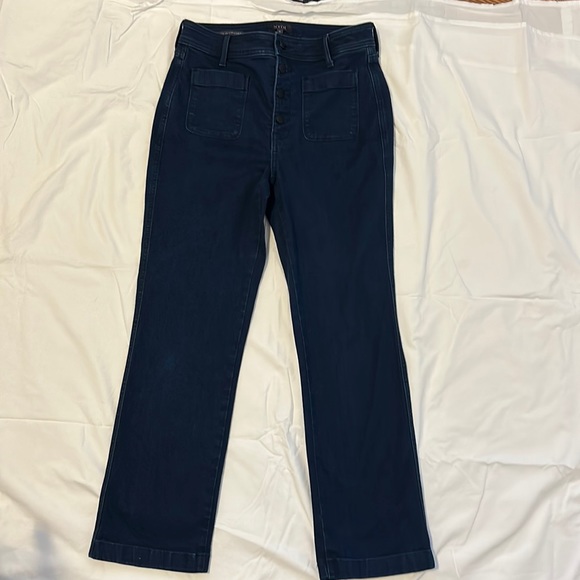 NYSJ button fly dark blue jeans. - Picture 1 of 6